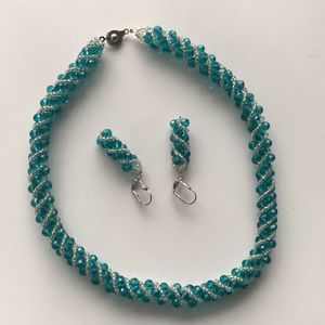 Hand made set of Necklace & Earrings